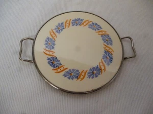 Puppenstube Wächtersbach Art Deco Tortenplatte Kuchenplatte Kornblume - Bild 1 von 6