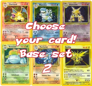 Complete Your Set - Pokemon Base set 2 Unlimited Cards WOTC 1999 - Pick a Card - Picture 1 of 201