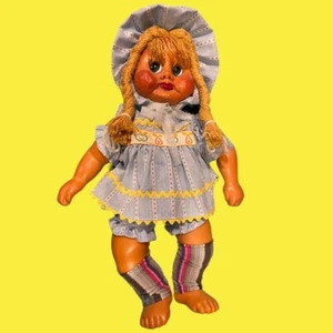 VTG Wooden Naber Kids Doll Original Tag Molli Signed 1985 Dolls of the World - Picture 1 of 8