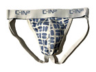 New C-IN2 Mens Pop Color Blue Dot Cotton Jock strap Brief Underwear sz M #631