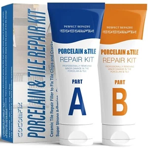 Kit Reparación Porcelana Blanco, Kit Reparación Fregadero Porcelana Alto Brillo Blanco, Firme... - Imagen 1 de 32