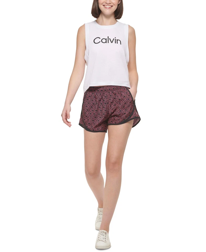 MSRP $40 Calvin Klein Performance Womens Printed Shorts Pink Size XXL - Image 1 of 1