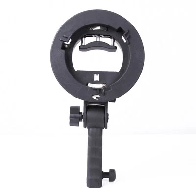S-Type Bracket Bowens Mount Holder fr Flash Speedlite Snoot Softbox w/ Hand Grip - Image 1 of 4