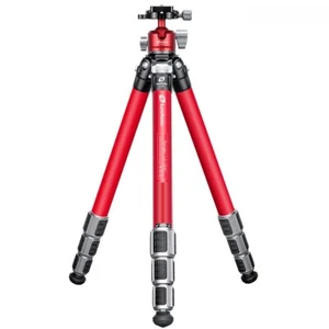 Leofoto Athena LA-284C 10 Layer Carbon Titanium Feet RED Tripod + LH-30 Ballhead - Picture 1 of 7