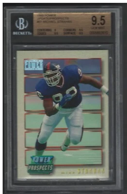 1993 Power Prospects Michael Strahan ROOKIE BGS 9.5 RC POP ONLY 8 NONE HIGHER!! - Image 1 of 2