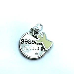 Brighton Feliz Navidad Angel Be Jolly Seasons Saludo Vacaciones Dije Personalizado - Imagen 1 de 7