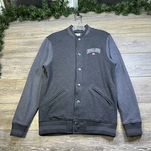 Bomber Jacket Size Small Niagara Falls New York Sweatshirt Jacket Snap Button - Picture 1 of 15