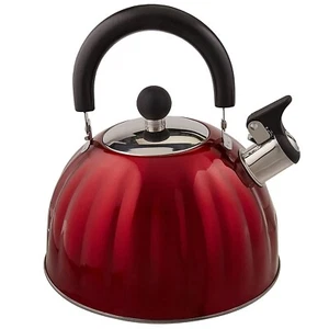 Red Pumpkin Whistling Tea Kettle 2.1Qt - Picture 1 of 3