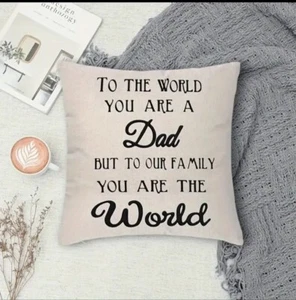 Dad Is Your World Cusion copertina - Foto 1 di 6