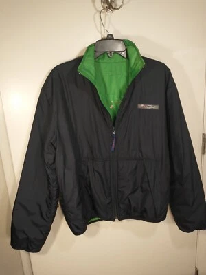 Мужская Polo Sport Ralph Lauren темно-синий/зеленый двусторонняя куртка размер M, с дефектом - Изображение 1 из 4