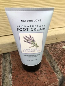 Nature Love Lavender+Coconut Oil foot Cream 4 oz.-Sealed - Picture 1 of 6