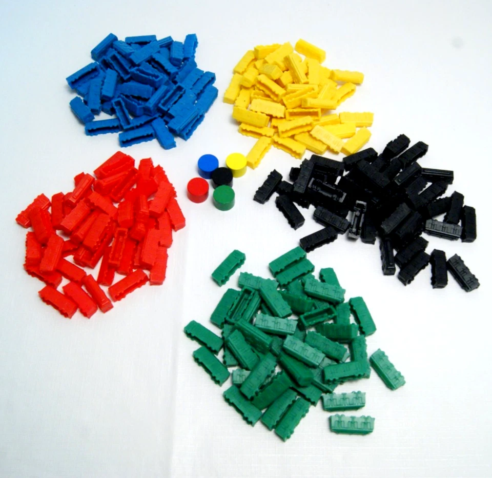 Билет на поездку замена поезда автомобиля полный комплект 225 шт. (45 каждый) + маркеры - Изображение 1 из 4