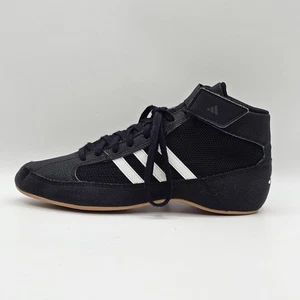 Adidas HVC 2 Wrestling Shoes Mens 7 Lightweight Grappling 3 Pivot Points EUC - Picture 1 of 13