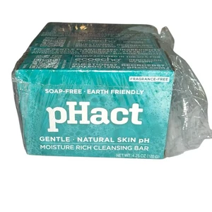 (Lot Of 3) pHact Soap Free Moisturizing Cleansing Bar Andrew Lessman 4.25 oz ea - Picture 1 of 6