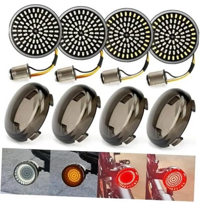  Kit de bombillas intermitentes LED delanteras traseras para moto 2 pulgadas 1157  Foto 1 de 4