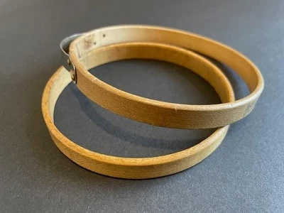 Vintage “Princess” 4 inch Wooden EMBROIDERY HOOP Spring Bow Tension - Image 1 of 3