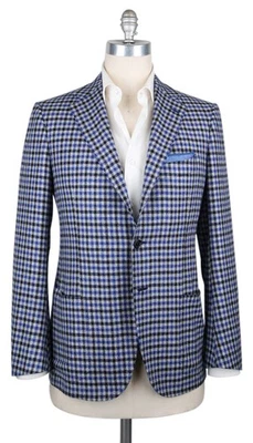 Cesare Attolini Blue Shephard's Check Sportcoat - 40/50 - (CA1020171) - Image 1 of 4