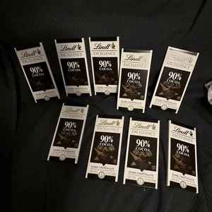 Lotto di 12 tavolette di cioccolato Lindt Excellence 90% cacao 3,5 oz ea BB 30/11/25 FS! - Foto 1 di 3