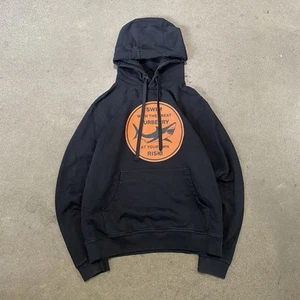 Burberry London Shark Swim At Your Own Risk! Hoodie Sweatshirt Black Size M - Picture 1 of 8