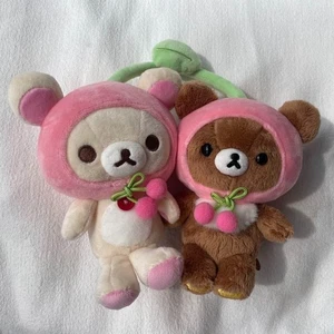 Juguete de peluche San-x Korilakkuma & Chairoikoguma Fruits Best Friends edición limitada - Imagen 1 de 3