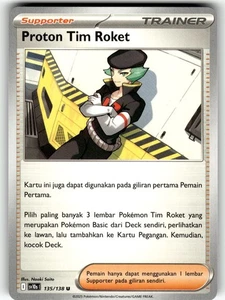 Pokemon Presence of Champions Card 135/138 Team Rocket's Proton - Picture 1 of 4