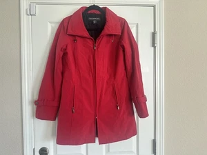 KIRSTEN BLAKE Women's JACKET COAT Size M/M Medium Red Lined Waterproof - Picture 1 of 7