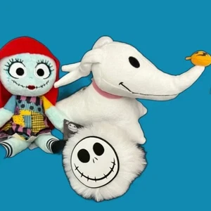 DISNEY The Nightmare Before Christmas JACK SALLY ZERO Set 3 Piece BUNDLE LOT NEW - Picture 1 of 10