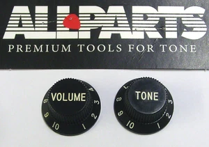 Volume OR Tone Control Knobs for Fender Strat - Black (Allparts USA) - Picture 1 of 2