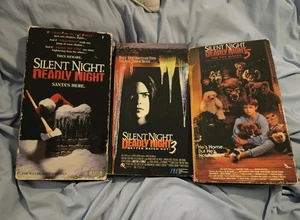 Silent Night Deadly Night 1, 3, and 5 VHS - Picture 1 of 6
