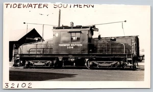 RPPC Tidewater Southern Locomotive #106 3.5x5.75 Inch *Miss Sliced Postcard, W30 - Picture 1 of 2