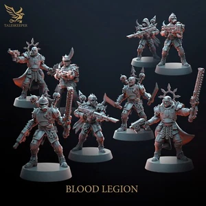 Blood Legion Infantry, Wargaming Miniatures for Sci-Fi, Grimdark - Picture 1 of 10
