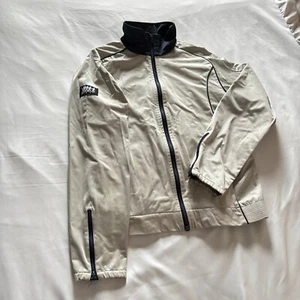 Vtg Frank Shorter Windbreaker Jacket Men’s Medium Beige Retro 90s Running Gear - Picture 1 of 15