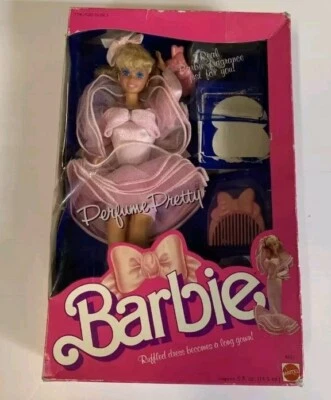 Barbie Pretty Perfume 1987 Mattel vintage anni 80 con scatola originale  - Immagine 1 di 4