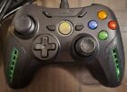 Xbox 360 Power A Wired Air Flo Cooling Controller Black Green RARE!! 010022 