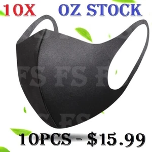 10x Washable Unisex Face Mask Mouth Masks Protective Reusable Summer Mask - Picture 1 of 4