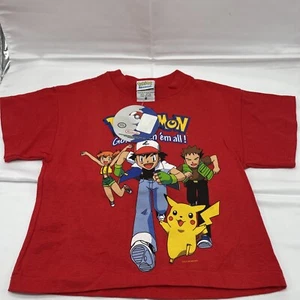 Pokemon shirt nintendo gotta catch 'em all 1999 YOUTH Size 2 New With Tags - Picture 1 of 3