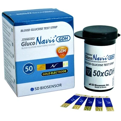 50 x GlucoNavii Blood Glucose Test Strips - Gluco Navii - Image 1 of 4
