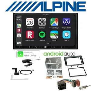 Alpine Autoradio DAB Android Apple CarPlay für Fiat Bravo II Klavierlack black - Bild 1 von 6