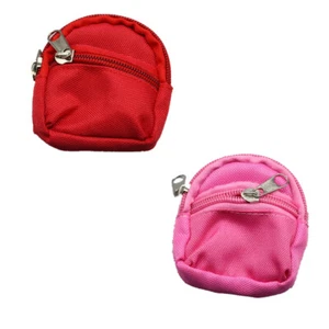 2pcs Mini Doll Accessories Backpack Double Straps Schoolbag for Mini Dolls - Picture 1 of 12