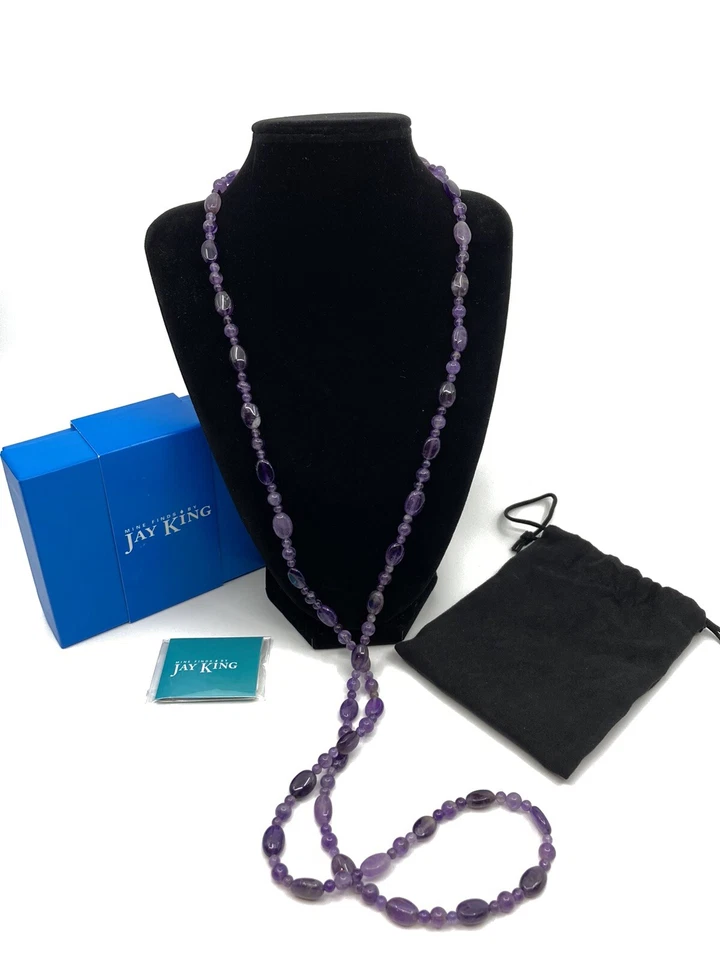 Jay King Mine Finds Amethyst 41-1/4" Single Strand Necklace 410660
