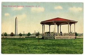 Postal Washington DC Bandstand y Speedway parte posterior dividida sin publicar c1910 - Imagen 1 de 2