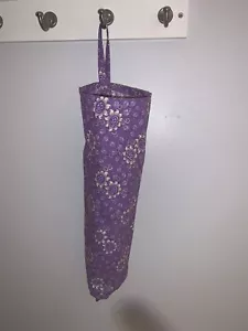 Floral Fabric Plastic Bag Holder Dispenser Grocery Bag Holder Organizer - Picture 1 of 1