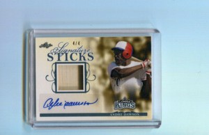 2020 Leaf Lumber Kings Signature Sticks Andre Dawson Auto Bat 4/4