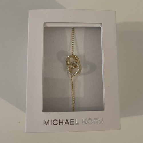Michael Kors Collana Ciondolo Ad Incastro Placcato Oro 14 carati
