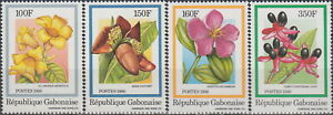 Gabon Flowers 1986 MNH-11 Euro