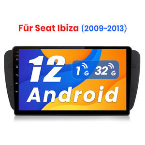 2Din Android12 Autoradio USB Bluetooth NAV SAT USB DAB für Ibiza 6j 6L 2009-2013