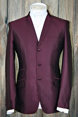 mod suit,skinhead suit Wine tonic suit 3 button suit slim fit mod suit - Image 1 of 4