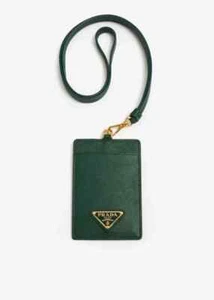 PRADA - Saffiano green Leather Badge Holder Dummy Listing for Corrected - Picture 1 of 3
