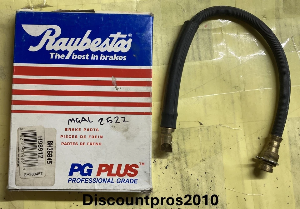 Raybestos BH36845 Front Brake Hydraulic Hose Cadillac Buick Chevy Pontiac 79-81 - Image 1 of 1