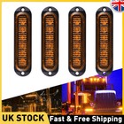 4X 12V LED Side Marker Lights Orange Amber Indicator Bus Truck Trailer Lorry